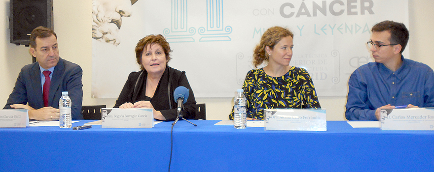 Ramón García, Begoña Barragán, Aitana Calvo y Carlos Mercader dan a conocer el informe y presentan el XI Congreso de la Gepac, que se celebra desde el viernes.