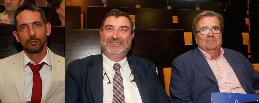 Eduardo López-Collazo, director científico de IdiPAZ. José Luis Cárdenas, jefe de Medicina Nuclear HM Madrid; y Eduardo Sanz, exfacultativo de HM Hospitales. 