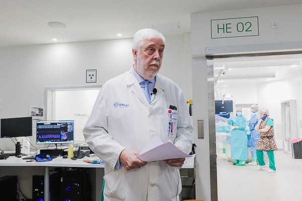 El jefe de Servicio de Cardiología del Hospital Álvaro Cunqueiro, Andréz Íñiguez.