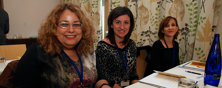 Adolfina Hernández, habilitada y responsable del Área de Salud de Fuerteventura; Agustina Coste, subdirectora de gestión del Área de Salud de Fuerteventura; y Sandra Celís directora de Gestión y SSGG del Área de Salud de Fuerteventura.