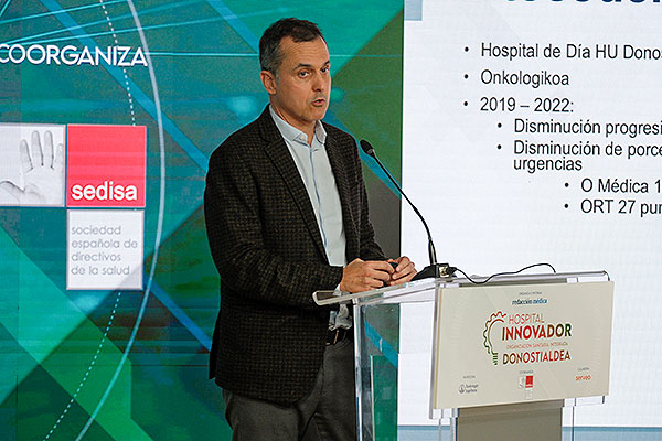  Txema Urraca, jefe de la Unidad de Gestión Clínica Onkollogika de la Organización Sanitaria Integrada Donostialdea.