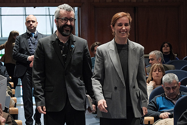 Javier Padilla, secretario de Estado del Ministerio de Sanidad junto a Mónica García.