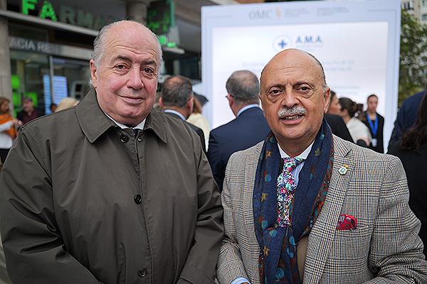 Ricardo De Lorenzo, presidente de De Lorenzo Abogados; y Pedro Hidalgo, presidente del Colegio de Médicos de Badajoz. 
