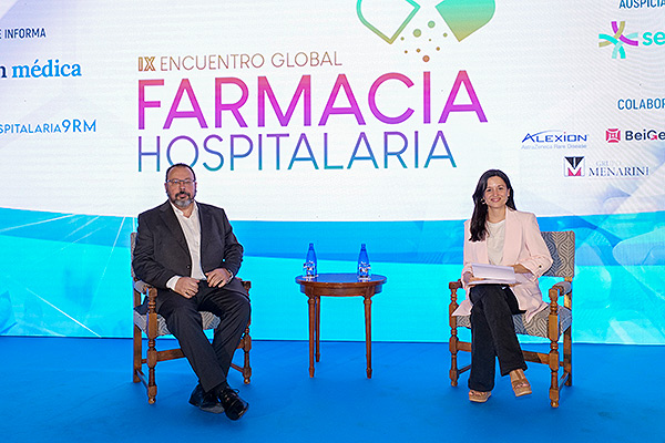 César Hernández y Clara Hernández instantes antes de empezar la entrevista.