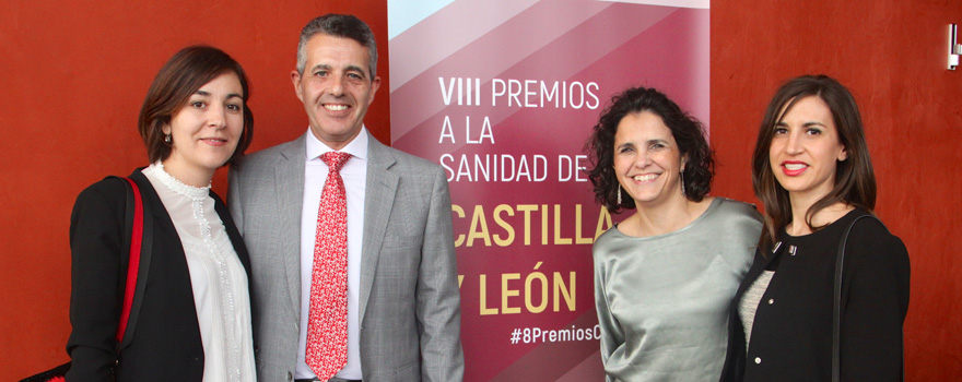 Diana Viñuela, farmacéutica de Atención Primaria de Segovia, Alfonso Díaz, farmacéutico de Primaria de Zamora, Elena Montero, vocal en Castilla y León de Sefap y María Jesús Hernández, farmacéutica de Atención Primaria de Zamora.