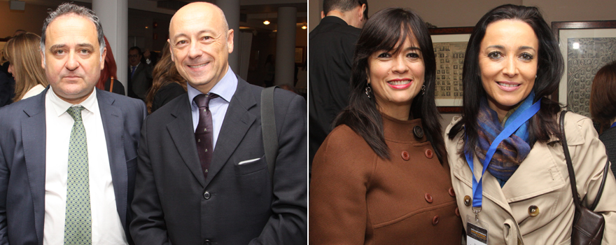 Alfonso Muñoz, letrado de AMA Murcia, junto a Paulo López, abogado del Colegio de Odontología de Murcia. A la derecha, Sharon Díaz, experta en Relaciones Internacionales; y Luz Sánchez de Lara, del despacho Sánchez de Lara. Alfonso Muñoz, letrado de AMA Murcia, junto a Paulo López, abogado del Colegio de Odontología de Murcia. A la derecha, Sharon Díaz, experta en Relaciones Internacionales; y Luz Sánchez de Lara, del despacho Sánchez de Lara.