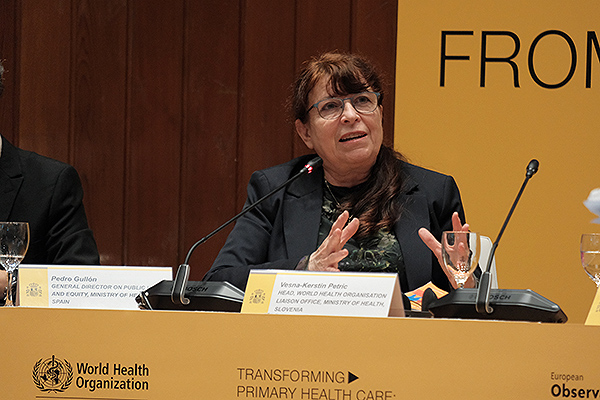 Vesna-Kerstin Petric, directora de la Oficina de Enlace con la OMS del Ministerio de Salud de Eslovenia.