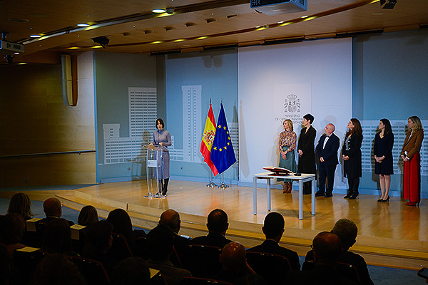 Un momento de la intervención de la ministra.