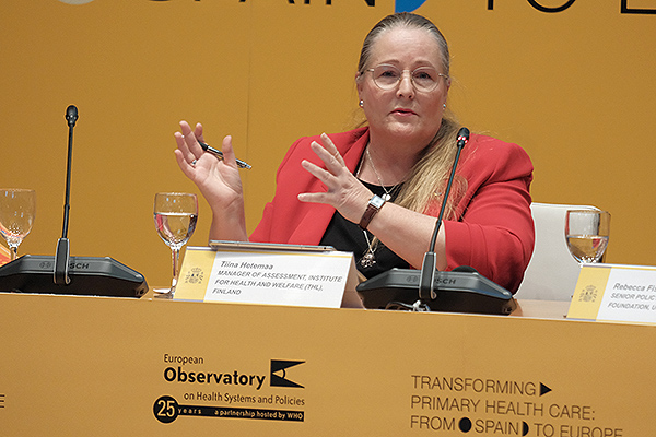 Tiina Hatemaa, responsable de Evaluación del Instituto de la Salud y Bienestar (THL, por sus siglas en inglés) de Finlandia.