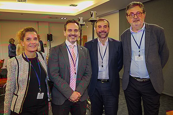 Arantxa Pascual, Gonzalo Maroto, Jorge Aboal y Óscar Talavera, director general de Hospitales de Castilla-La Mancha.
