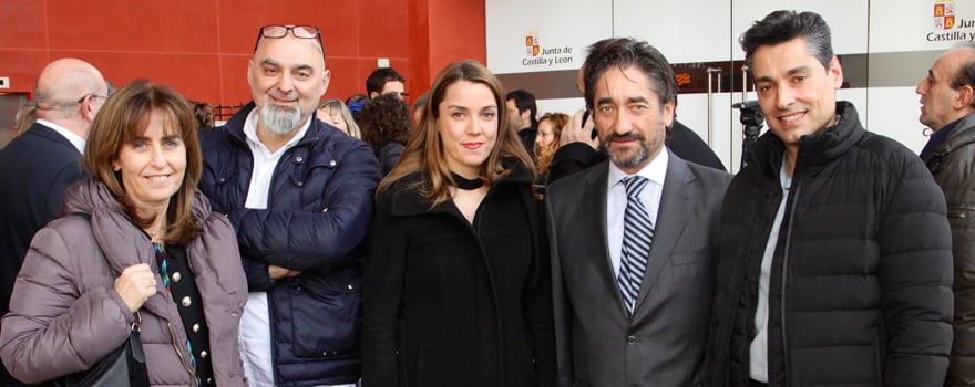 Matilde Alonso, investigadora de la Universidad de Valladolid (UVA), Carlos Rodríguez, catedrático en la UVA, Cristina Sánchez, enfermera del Sacyl, Aurelio Vega, traumatólogo del Clínico de Valladolid e Israel González de Torre, investigador en la UVA.