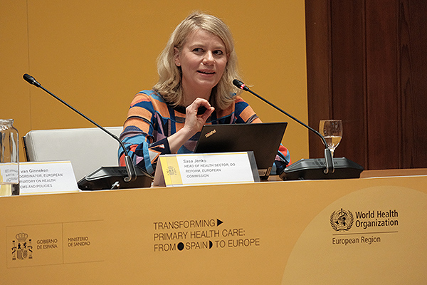 Sasa Jenko, jefa del Sector Salud de la Comisión Europea.
