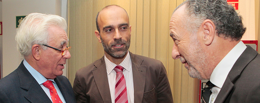 Jesús Sánchez Martos, Ricardo López y José María Pino.