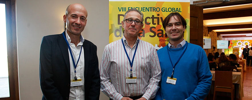 Ángel Javier Losa, director de la Gerencia de Atención Integrada de Hellín; José María Ruiz de Oña, gerente del Área Integrada de Talavera de la Reina; y Juan Pablo Pérez, director médico de la Gerencia de Atención Integrada de Hellín.