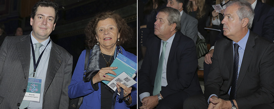 Ricardo De Lorenzo Aparici, socio director de De Lorenzo Abogados, y Carmen H. de Larramendi, asesora de Fundación Mapfre. A la derecha, Luis Mayero, presidente del IDIS. 