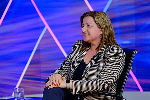 María José Basanta durante su entrevista con Redacción Médica.