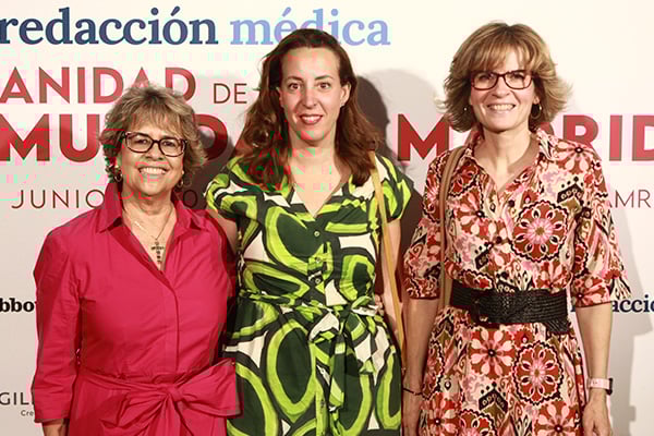 Mar Rocha, Marisol Rocha y Elena Viñas, del Colegio Oficial de Enfermería de Madrid.