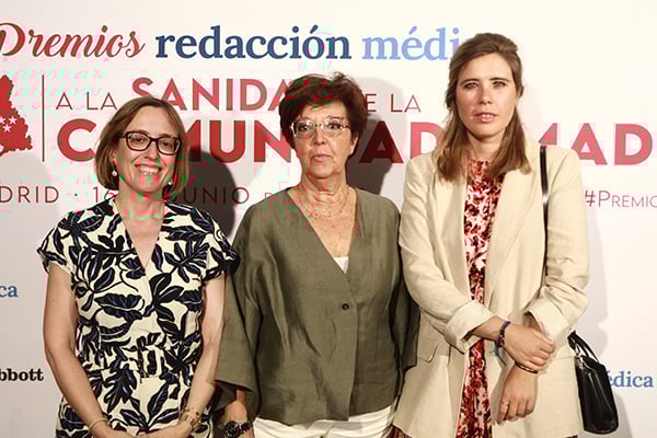 Carmen González, Elena Andradas y Pilar Jimeno.