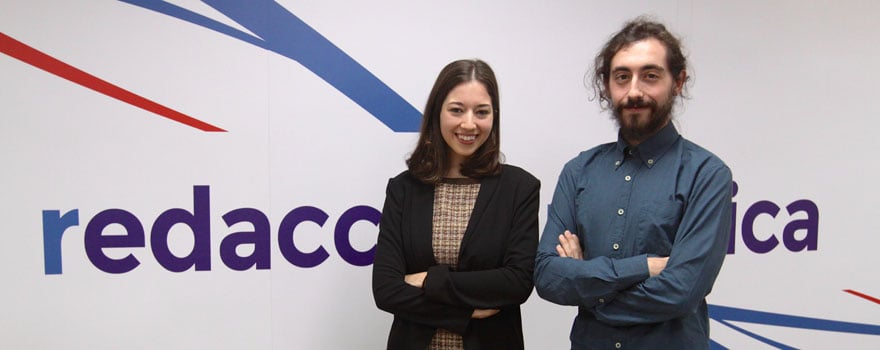 La presidenta del CEEM, Marina García, junto al vicepresidente de Asuntos Formativos, Alejandro Callizo.