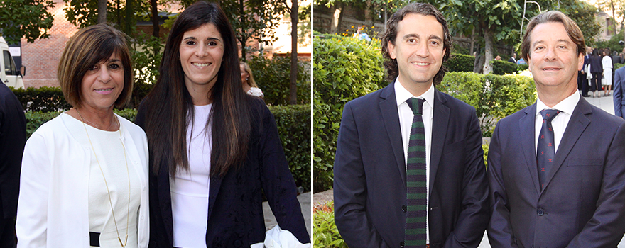 Carmen de Aragón, presidenta de la Comisión de Sanidad del Senado, y María Román de Aragón. Pablo Crespo, de Fenin, y Jesús Beristain, director general de la actividad hospitalaria en Air Liquide. 