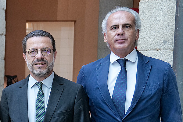 Javier Fernández-Lasquetty , exconsejero de Hacienda; y Enrique Ruiz Escudero, exconsejero de Sanidad de la Comunidad de Madrid.