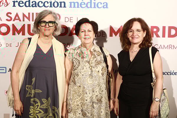 Sonia García, directora gerente del Hospital Gregorio Marañón; Carmen Oñate, directora de Gestión y Servicios del Hospital Gregorio Marañón; y Marta Sánchez, subdirectora gerente del Hospital Gregorio Marañón.