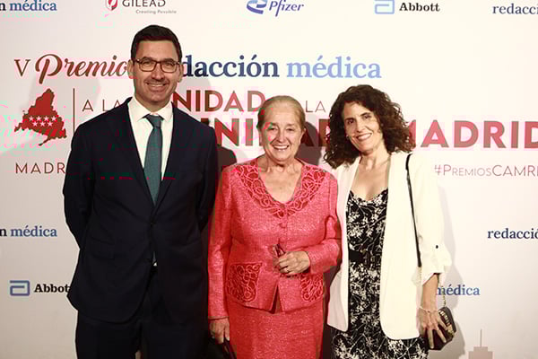 Javier Feijoo, Estefanía Vazquez y Mercedes Cuesta, de Ruber Internacional.