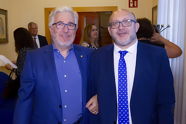 Benjamín Abarca, consejero de la SEMG; y Francisco José Sáez, vocal Facme de la SEMG