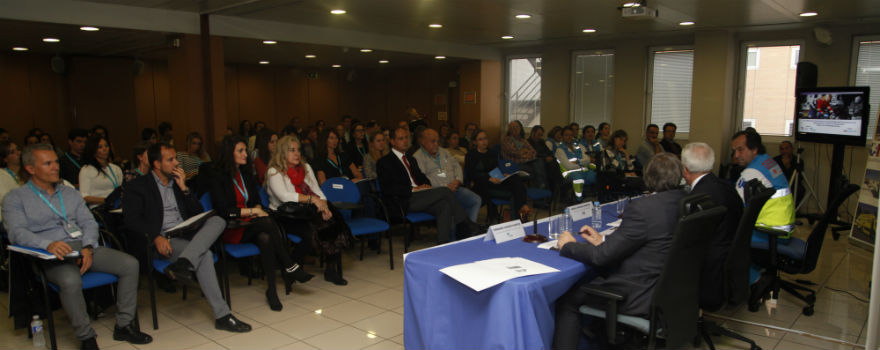 Los participantes de la jornada del Colegio de Psicólogos de Madrid.