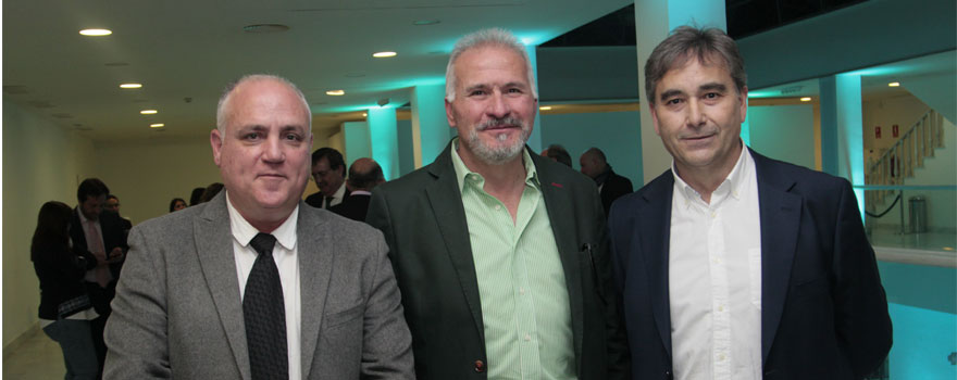 Rodolfo Rodríguez, responsable de Formación del sector Sanidad de CSIF; Javier Martínez, presidente de Sanidad de CSIF, y Manuel Cascos, presidente de Satse.