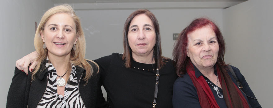 Patricia de Sequena, Marian Goicoechea y Pilar Sierra, administrativa de Cofares.