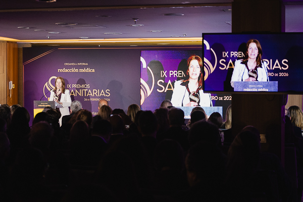 Un instante durante el discurso de Isabel Muñoz.