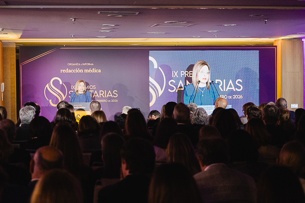 Un momento durante el discurso de Montserrat Chimeno.