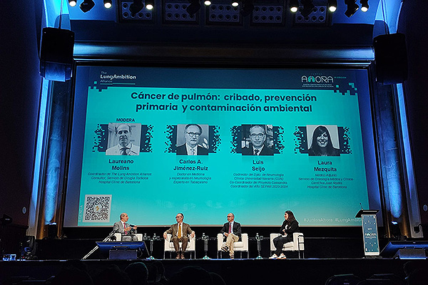 Mesa redonda sobre el cribado de cáncer de pulmón, la prevención primaria y la contaminación ambiental.