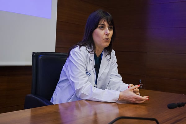 Irene Sansano, especialista del Servicio de Anatomía Patológica