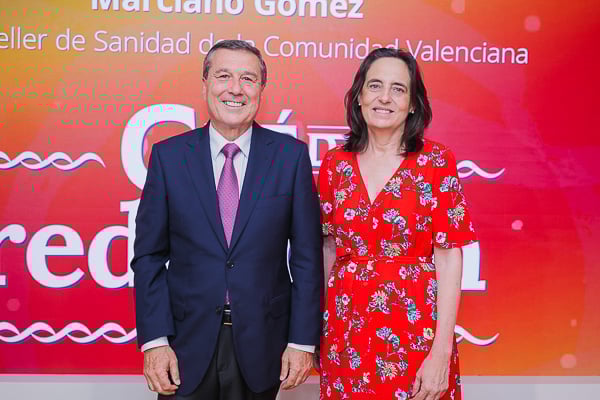 Marciano Gómez y Cristina García, directora general de BeOne en España y Portugal. 
