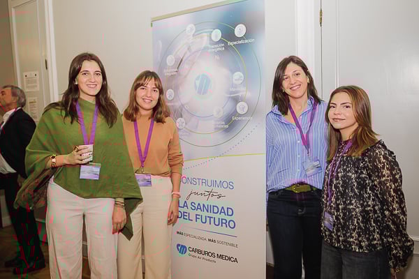 De Carburos Médica: Clara Castella, Hospital Project engineer; Julia Borjabad, Hospital Technical supervisor; Veronica Cervera, Hospital Technical supervisor; Celia Salazar, Hospital Project engineer.