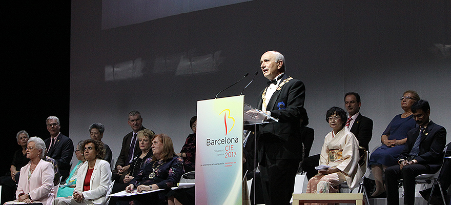 Máximo González Jurado, en un momento del discurso de inauguración del Congreso.