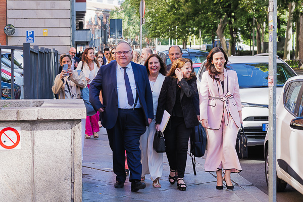 Consejeros de Sanidad del Partido Popular a la entrada de la Reunión Extraordinaria de la Comisión de Recursos Humanos del SNS.