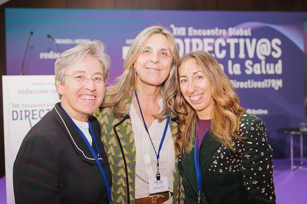 Montserrat García, directora médica del Complejo Asistencial de Zamora; Ana María Benito, directora de Enfermería del Complejo Asistencial de Zamora; Gema Tejedor, directora de gestión del Complejo Asistencial de Zamora.