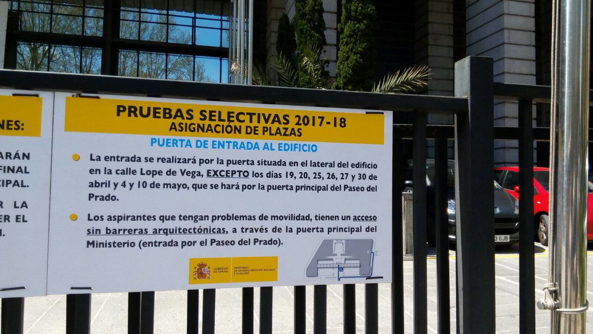 Aviso del Ministerio de Sanidad. 