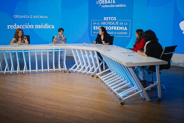 Mesa de debate 'Retos en el abordaje de la esquizofrenia en la Comunidad de Madrid'.