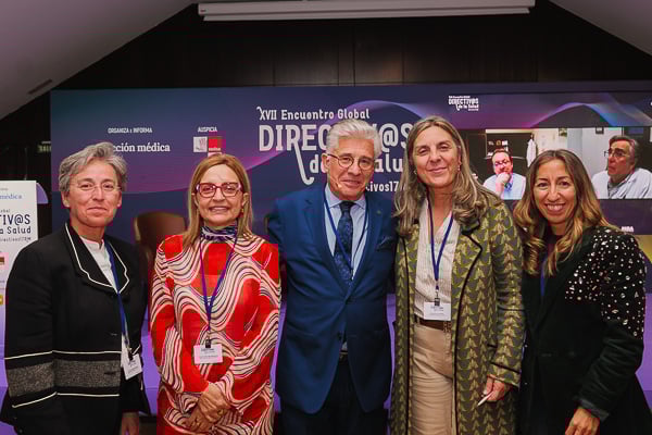 Montserrat García, Montserrat Chimeno, Rafael López; Ana Benito y Gema Tejedor.ç