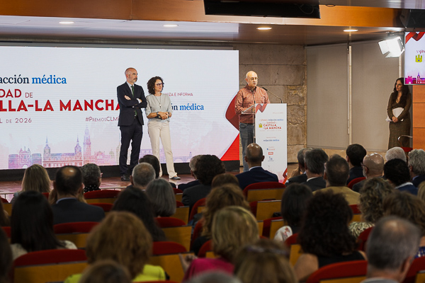 Un instante durante el discurso de agradecimiento de Jorge Lema Bartolomé.