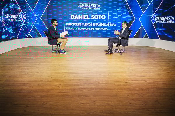 Un momento de la entrevista.