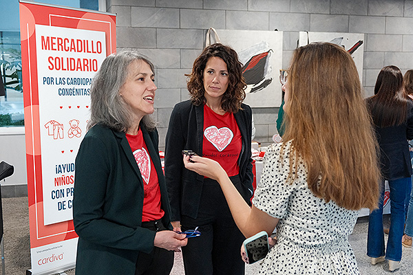 María Jesús Montes y Natalia Bermúdez, en presentación de Menudos Corazones.