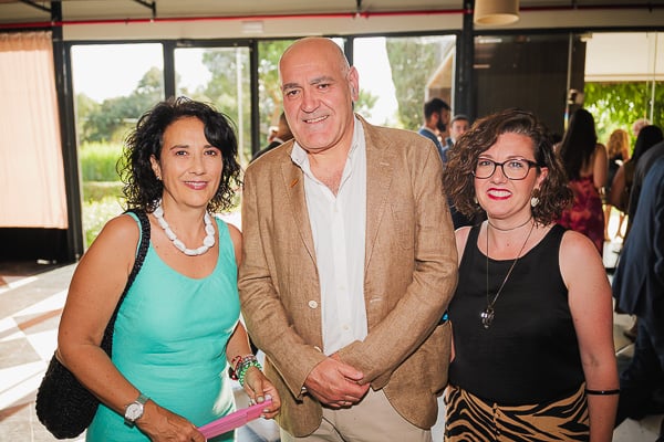 Mari Luz Parra, secretaria general de Seram; José Carmelo Albillos, presidente de Seram; y Ainoa Santonja, jefa de prensa de Seram.