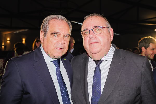 Jesús Aguilar, presidente del Consejo General de Colegios Oficiales de Farmaceutico; y Alejndro Vázquez.