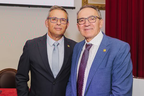 Miguel Ángel Prieto, vicepresidente nacional de Semergen y Francisco Martínez, presidente de Semergen Castilla y Leon.