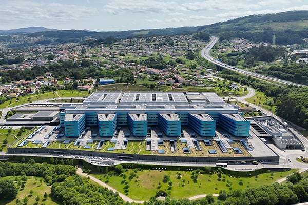 Toma áera del Hospital Álvaro Cunqueiro.